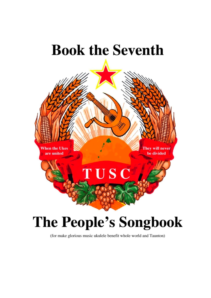 TUSC Songbook 7 cover - wonderful "Borat" artwork!